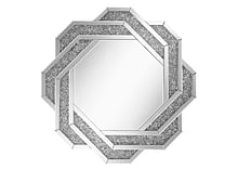 Layla Wall Mirror with Braided Frame Dark Crystal